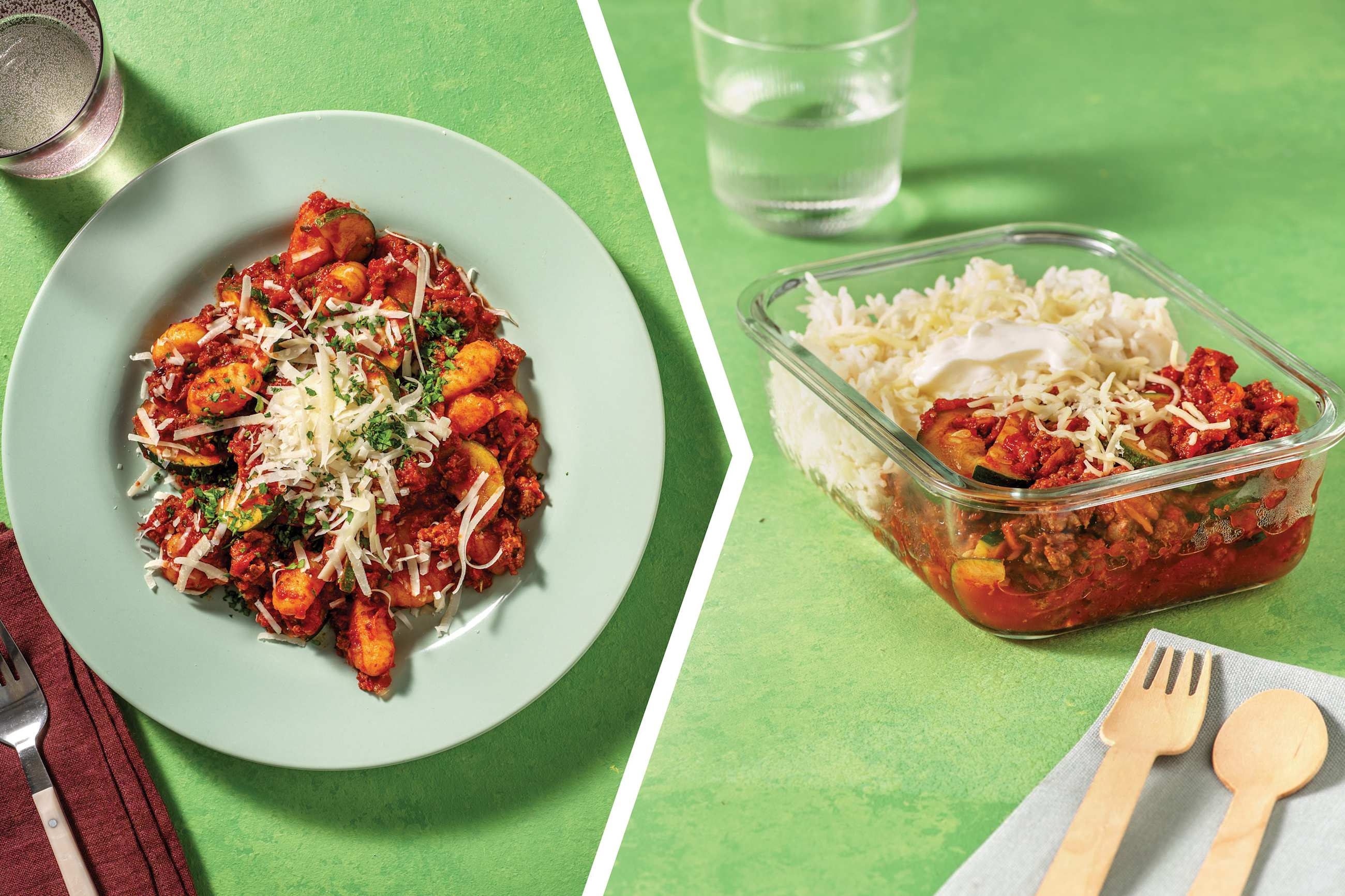 Dinner: Beef & Veggie Ragu with Gnocchi