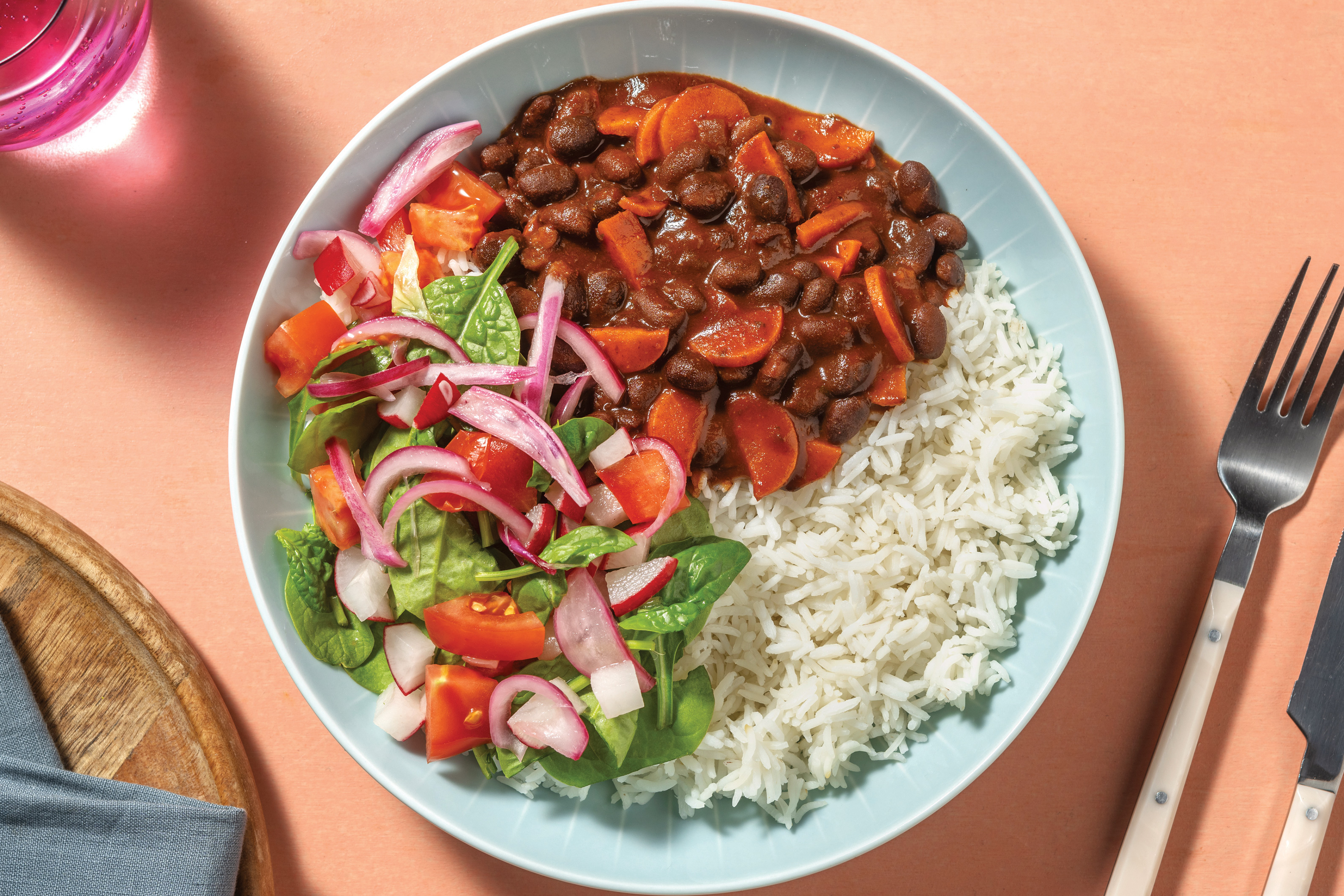 Black Bean Chilli & Garlic Rice