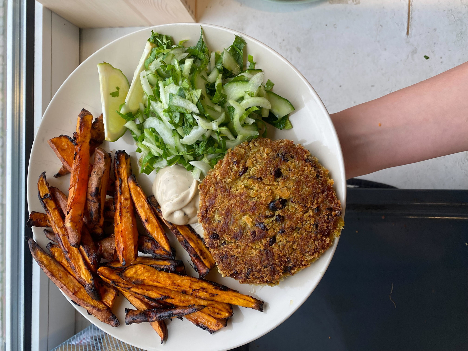 Miso black bean patties