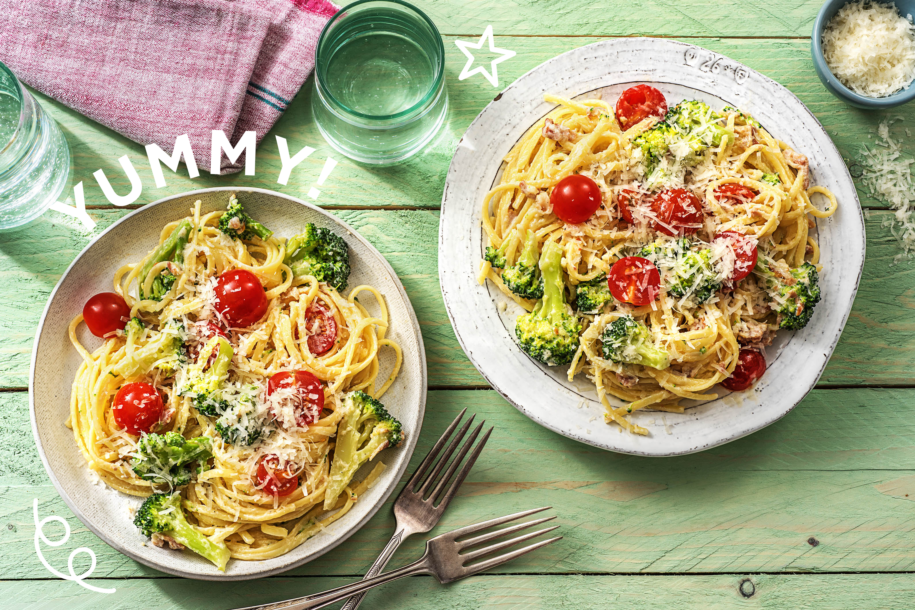 Blitzschnelle Pasta nach Carbonara-Art