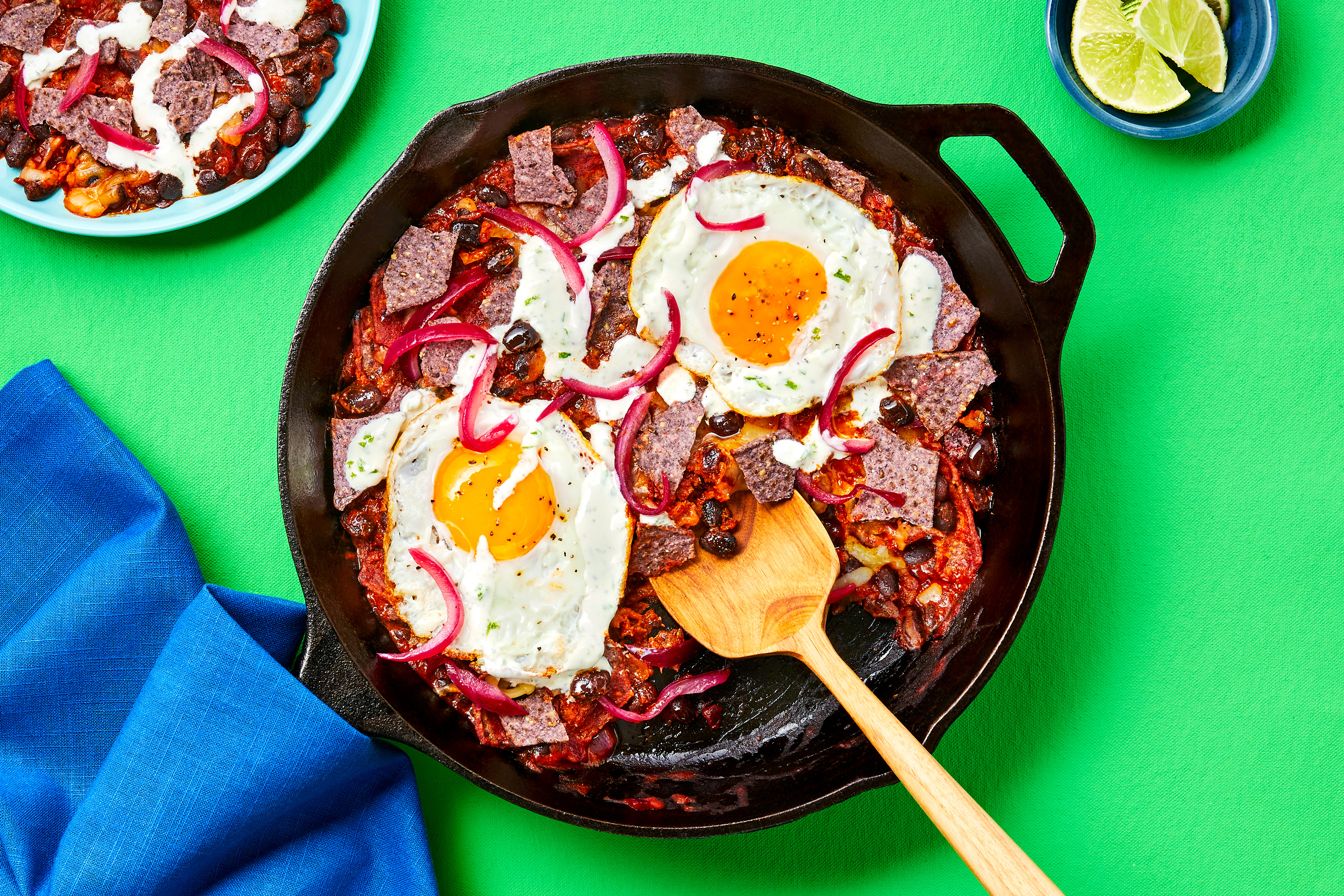 Blue Corn Tortilla Skillet