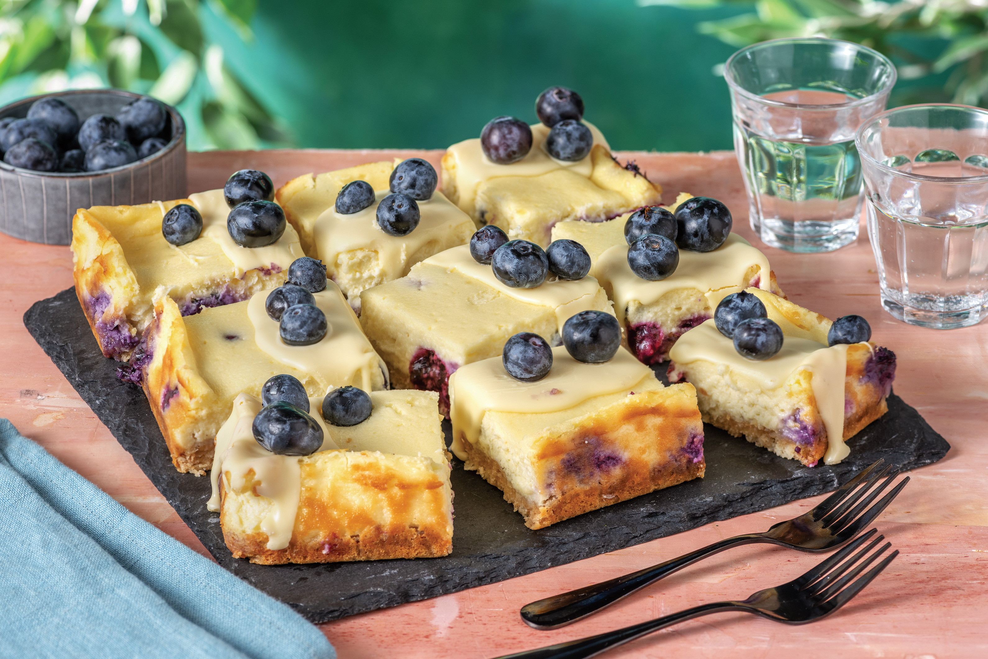 Blueberry Cheesecake Slice