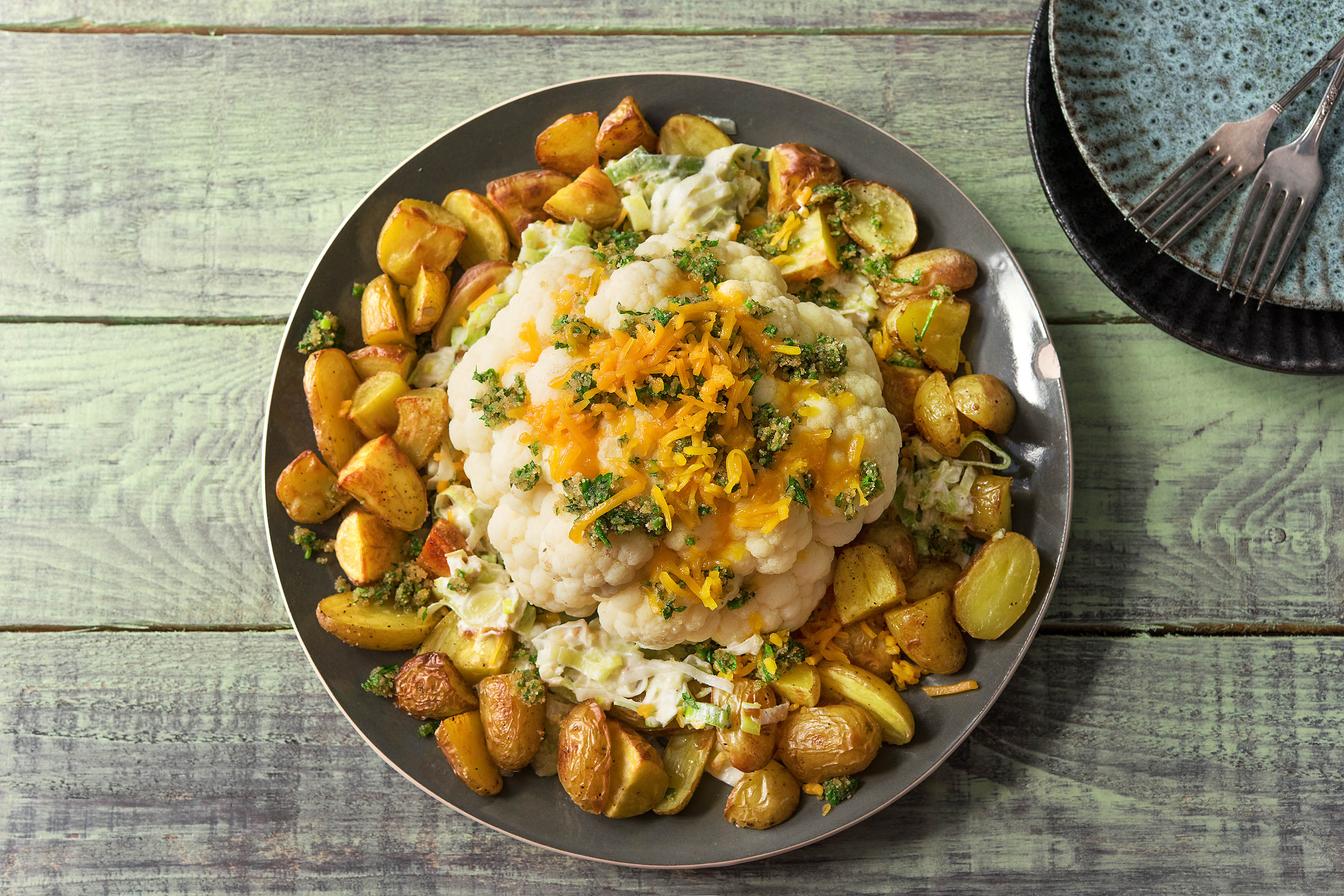 Blumenkohl mit Zitronenbutterbröseln