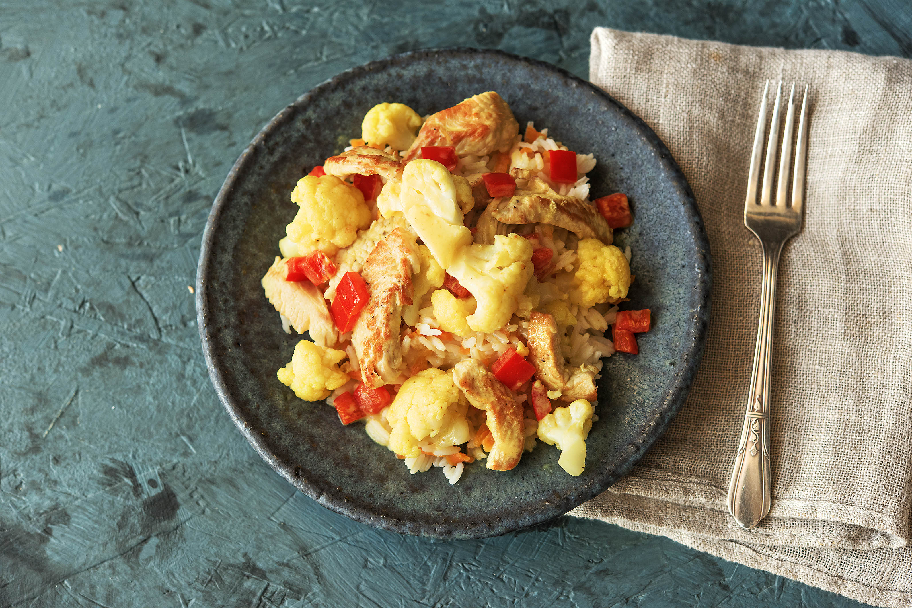 Blumenkohl-Puten-Curry