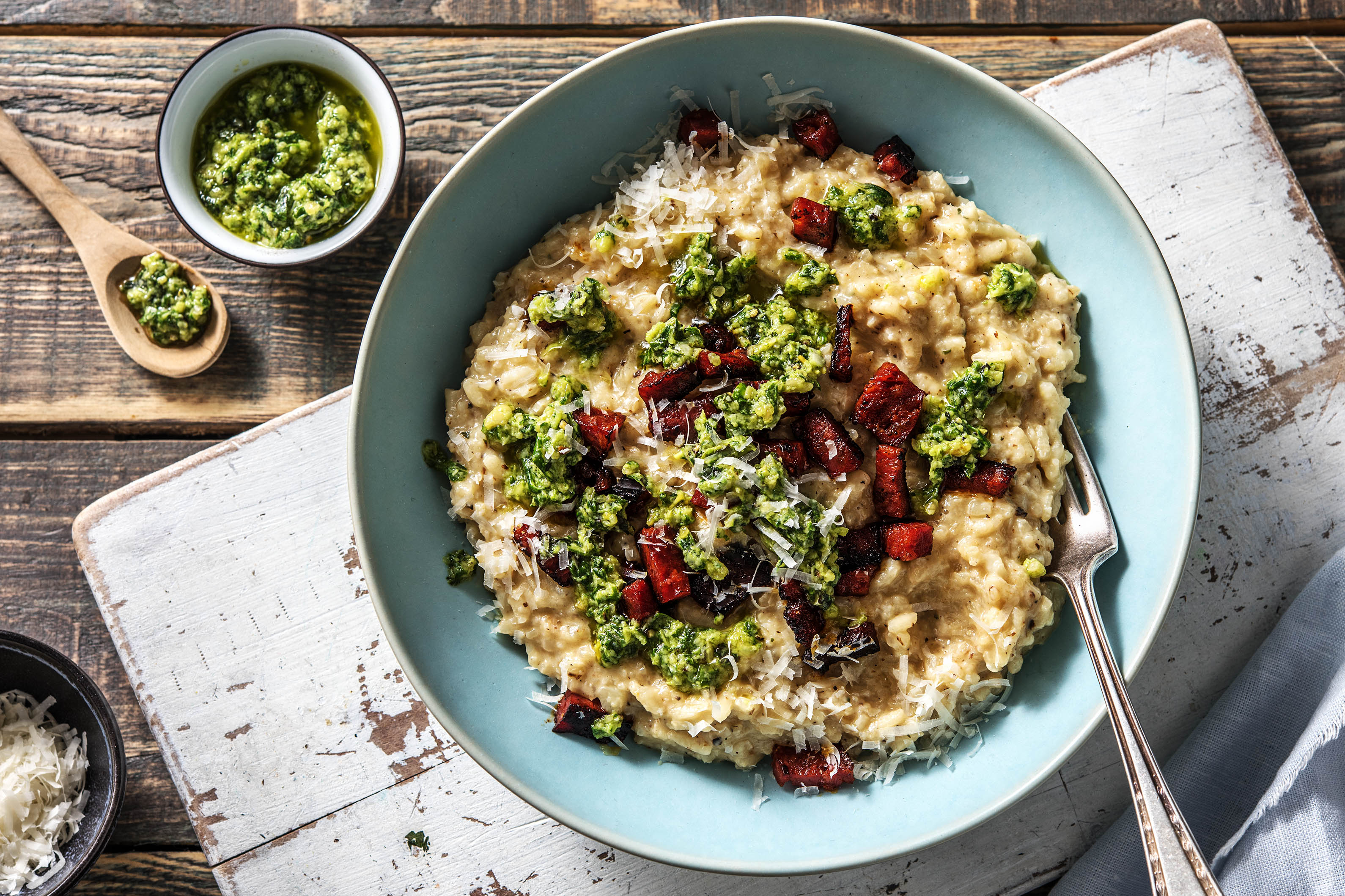 Blumenkohlrisotto mit Bärlauchpesto