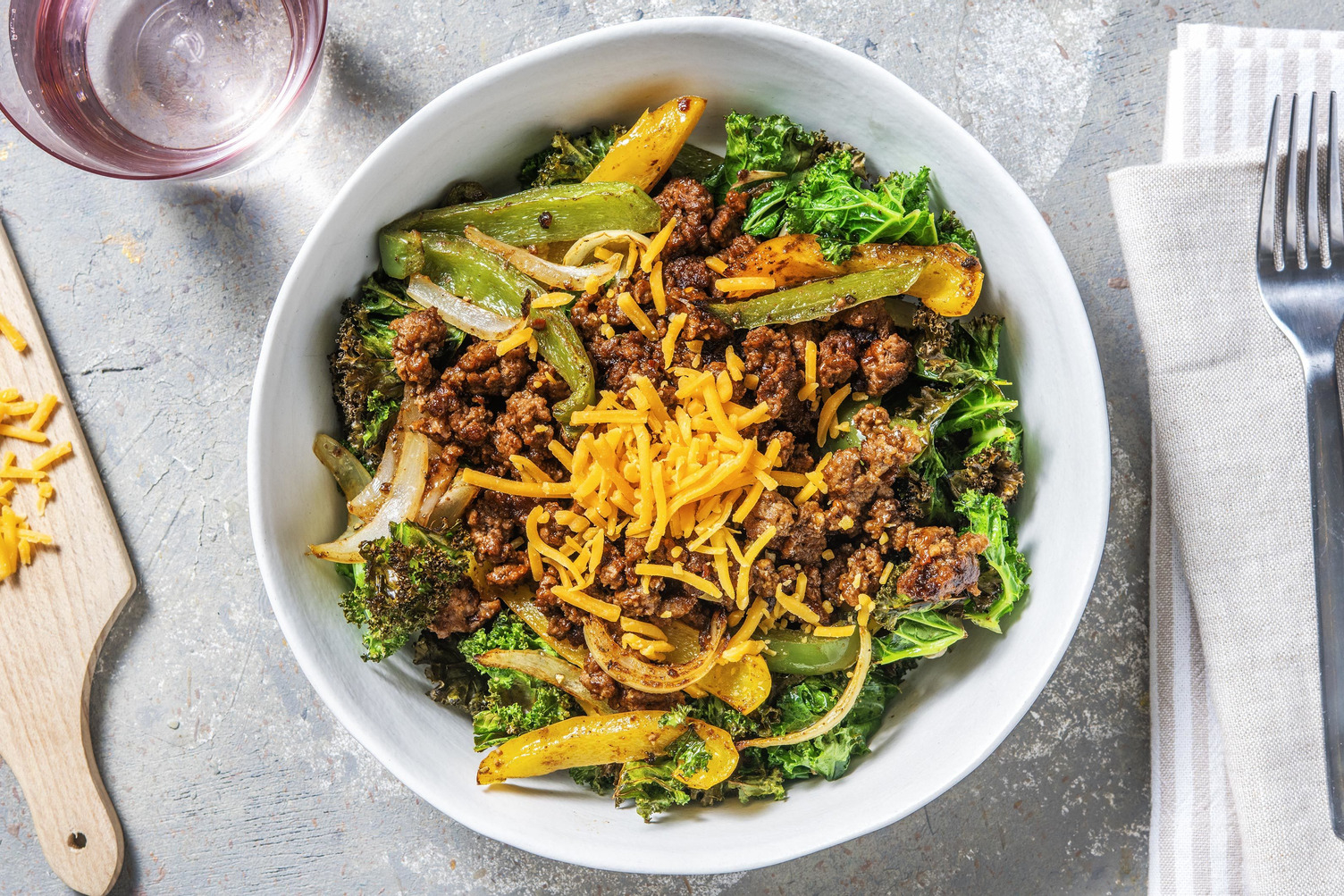 Philly Cheesesteak-Style Bowl