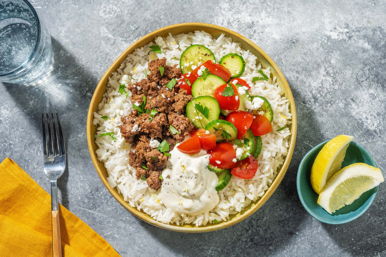 Middle Eastern-Inspired Beef Bowls