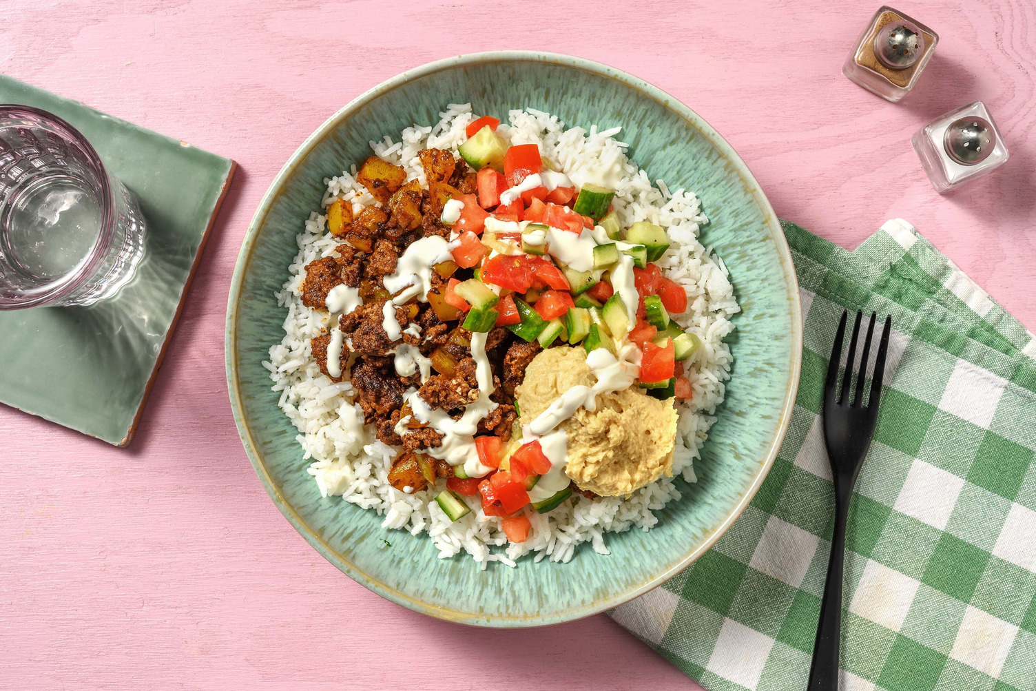 Bols de bœuf façon moyen-orientale