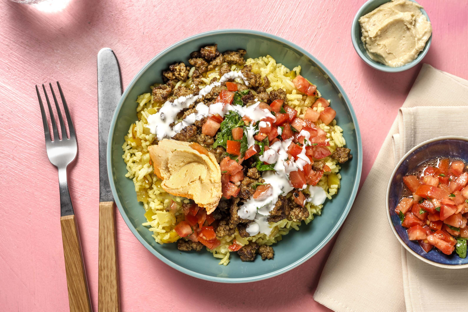 Middle Eastern-Inspired Beef Bowls