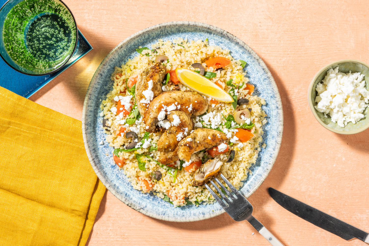 Za'atar Chicken Bulgur Bowls