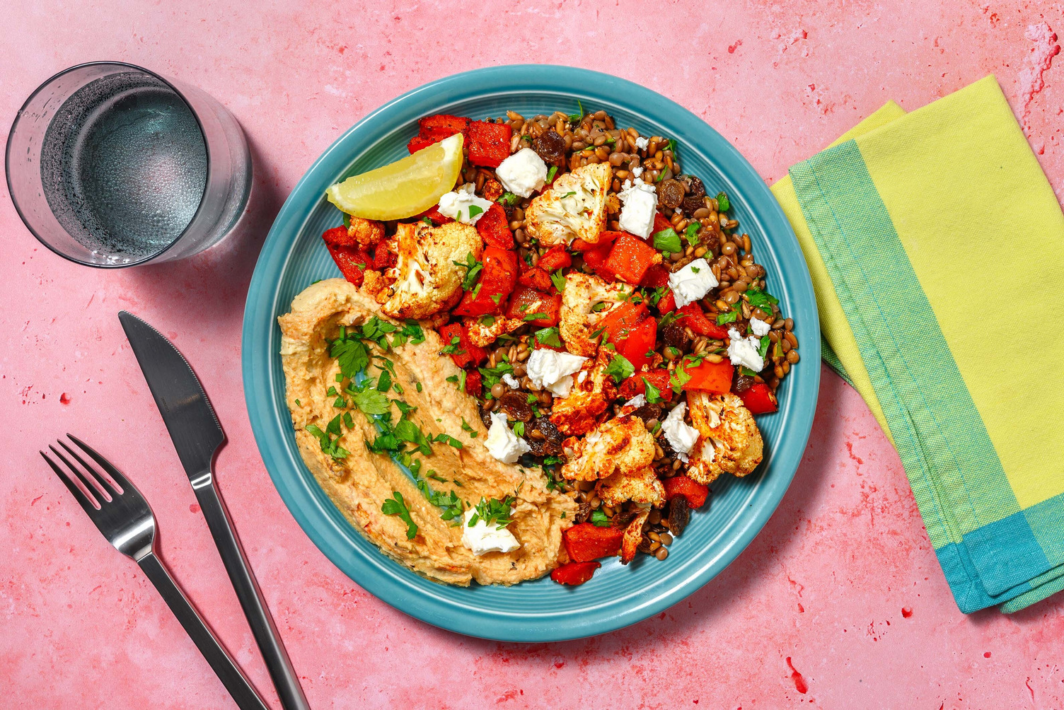 Roasted Cauliflower and Farro Bowls