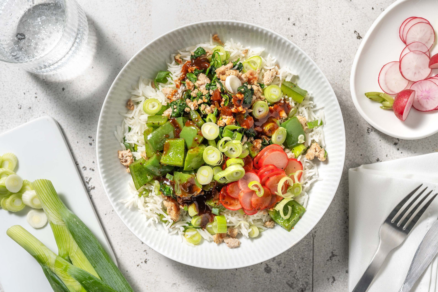 Bols de dinde à la sauce au chipotle et au miel