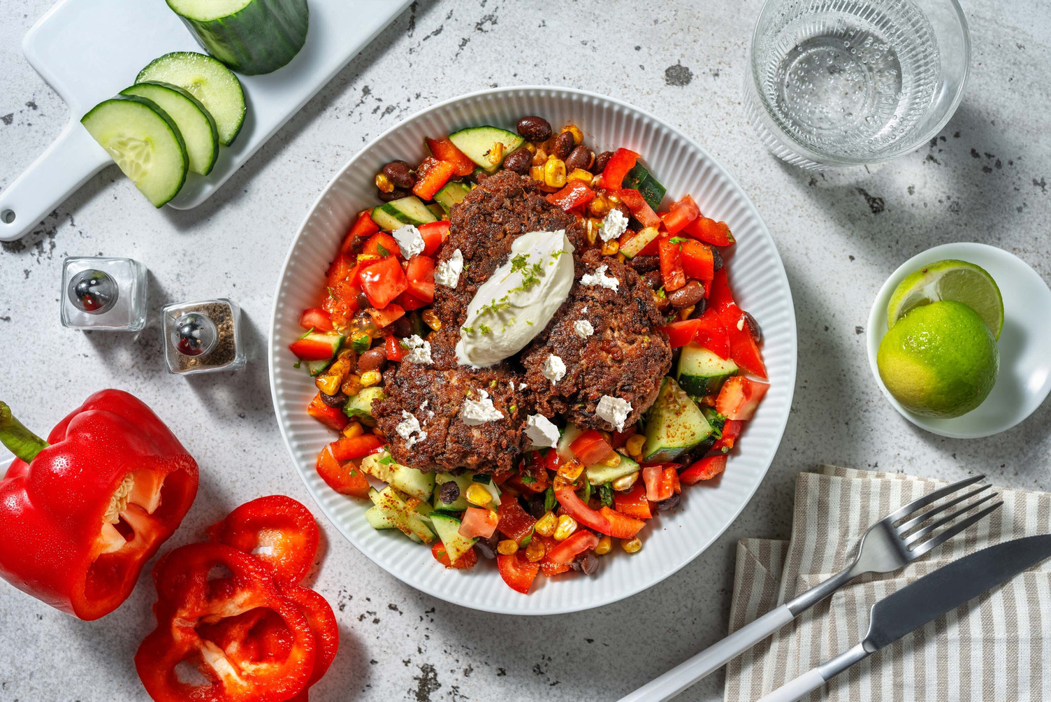 Bols de mini galettes de porc à la Sud-Ouest