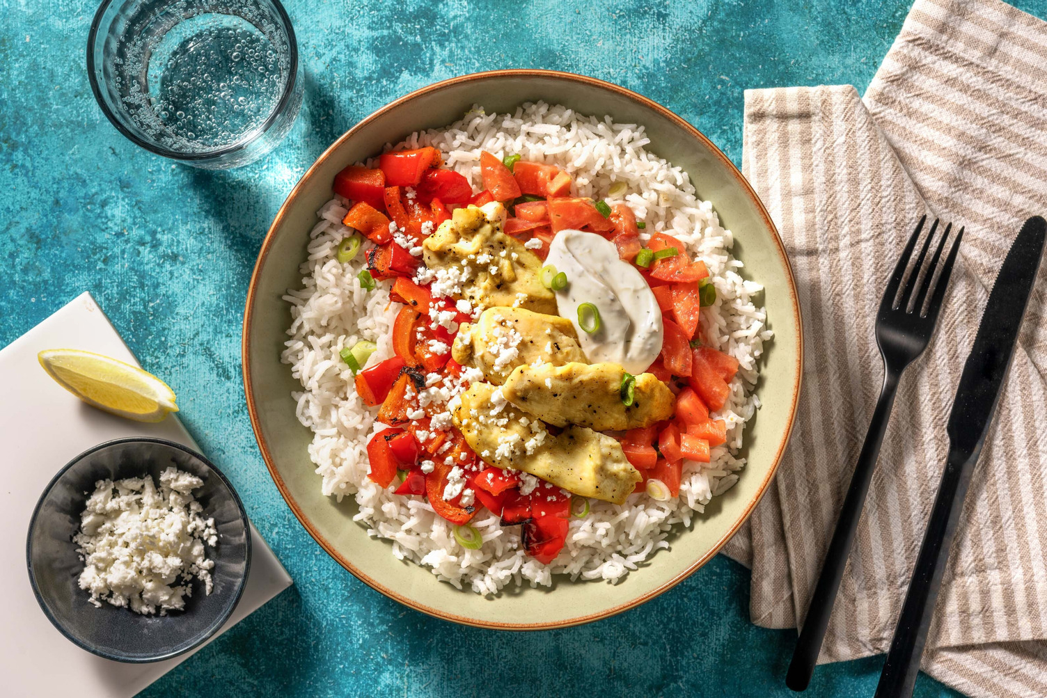 Greek-Inspired Chicken Bowls