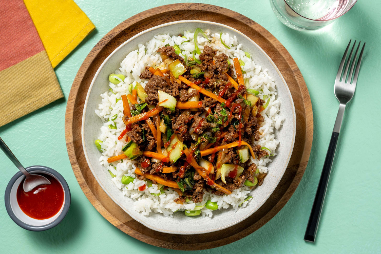 Speedy Sesame-Teriyaki Ground Chicken Bowls