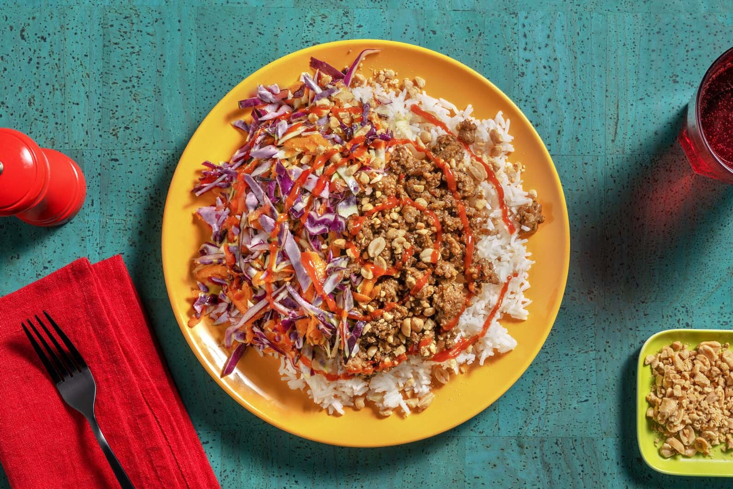 Thai-Style Chili Pork Rice Bowls