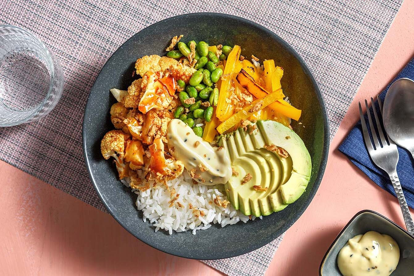 Sriracha Cauliflower Poke Bowls