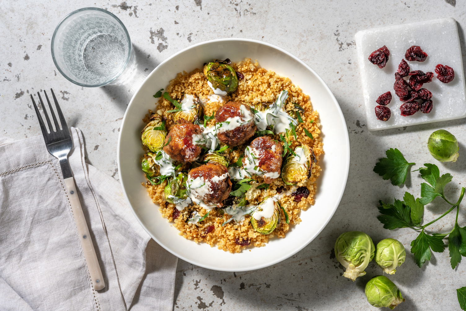 Cal Smart Fig-Glazed Pork Meatballs