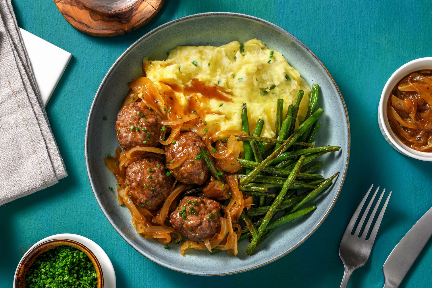 Boulettes de viande en sauce faibles en calories