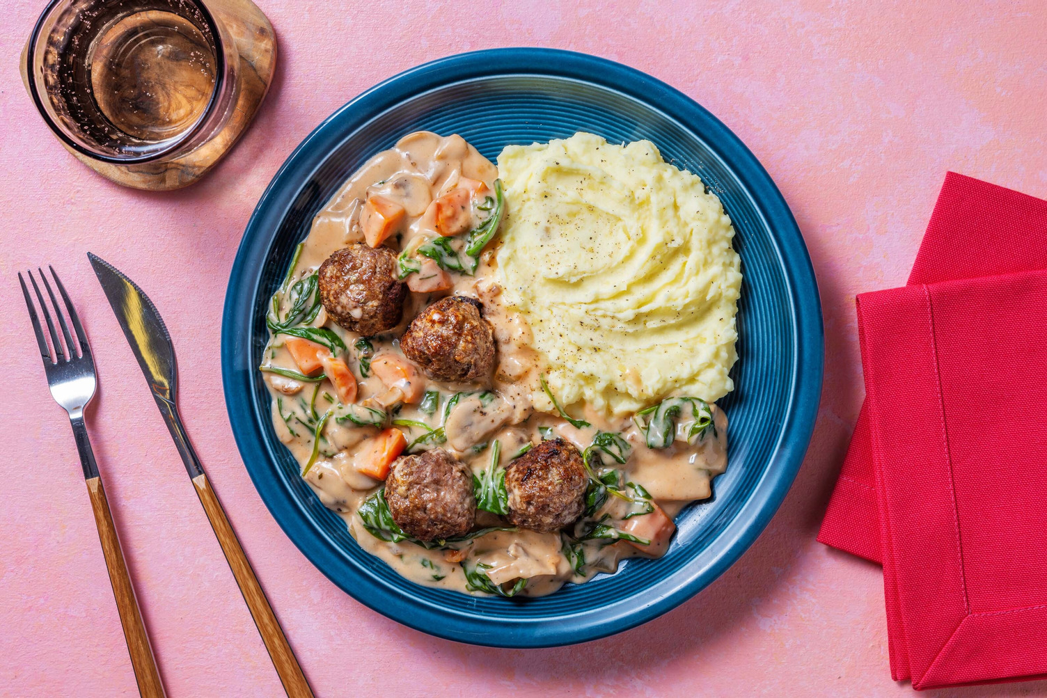 Bourguignon-Style Beef Meatballs