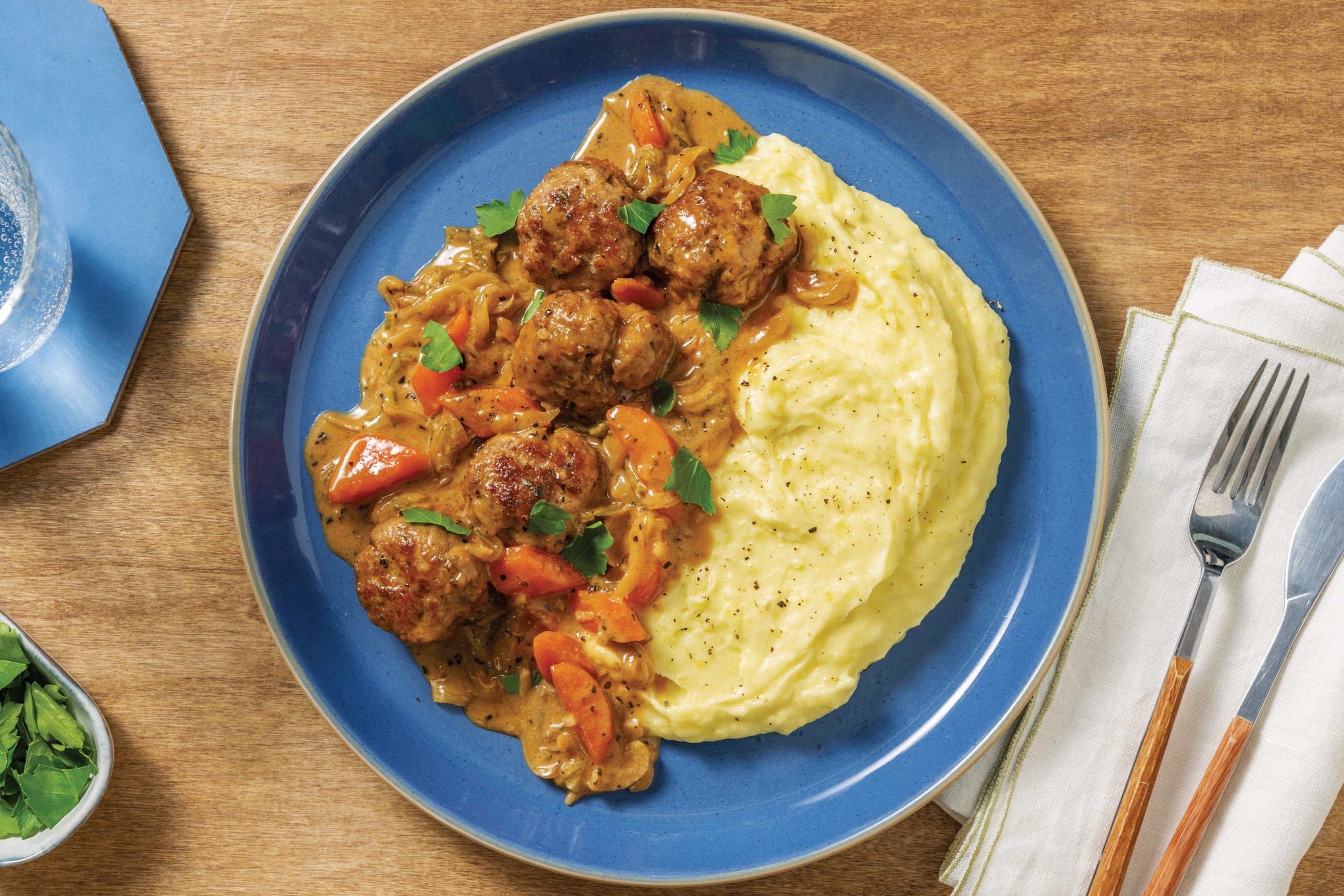 Braised Peppercorn Beef Meatballs