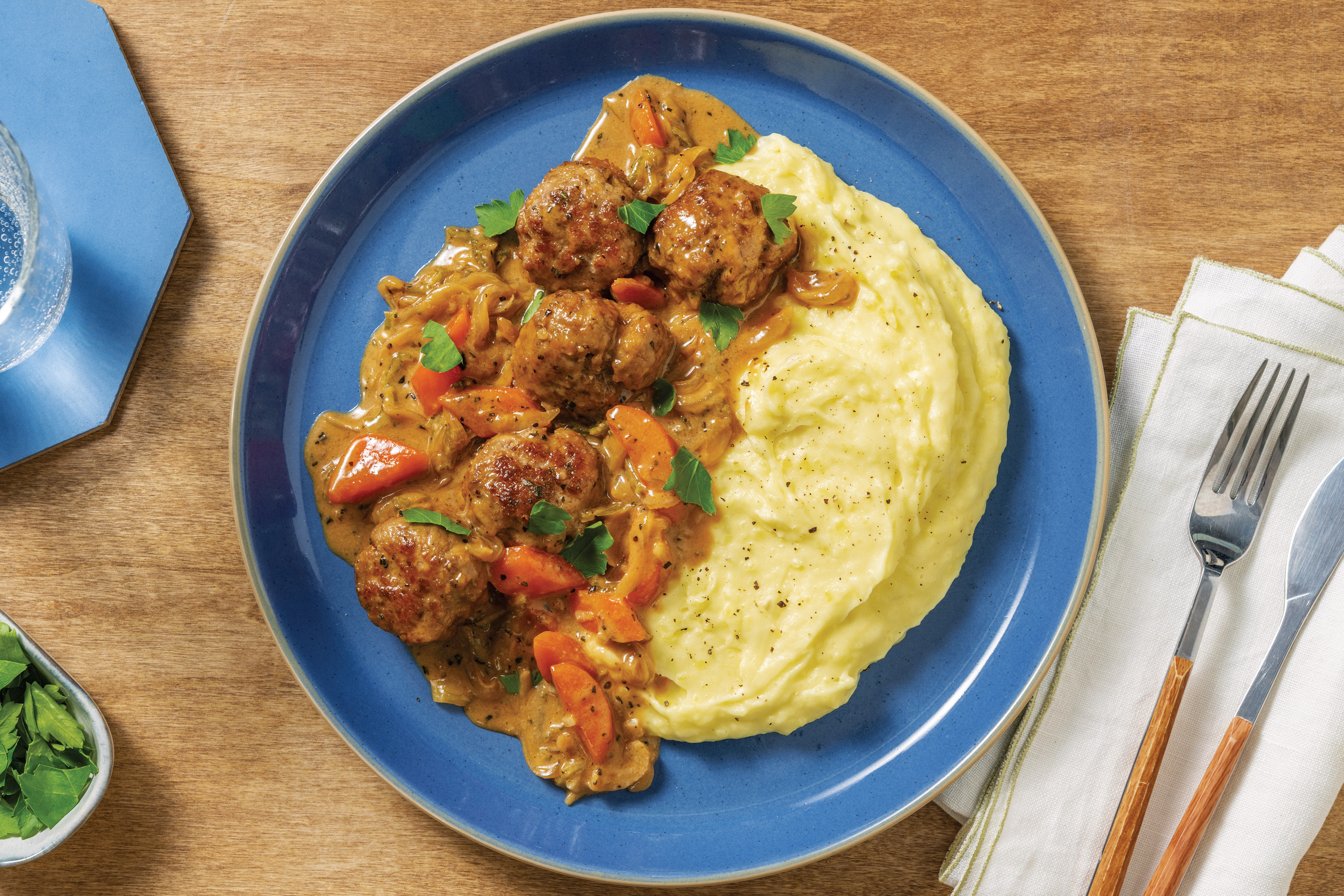 Slow-Cooked Peppercorn Beef Meatballs