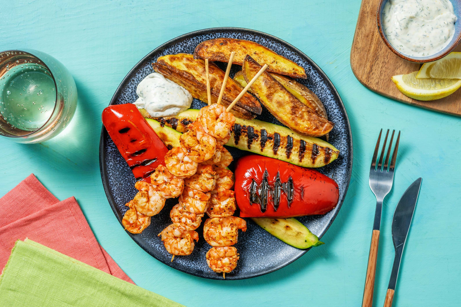 Grilled Old Bay Shrimp Skewers