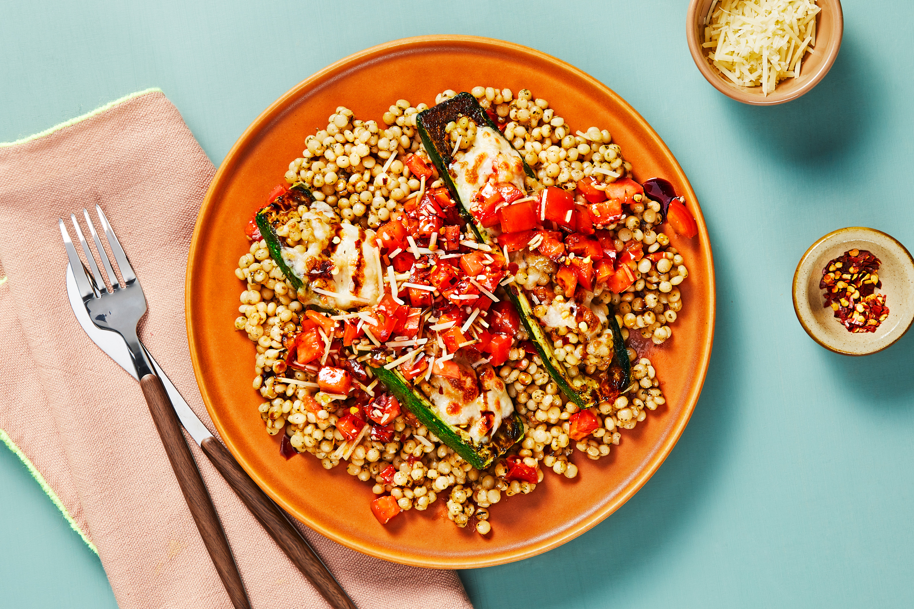 Bruschetta Zucchini Boats