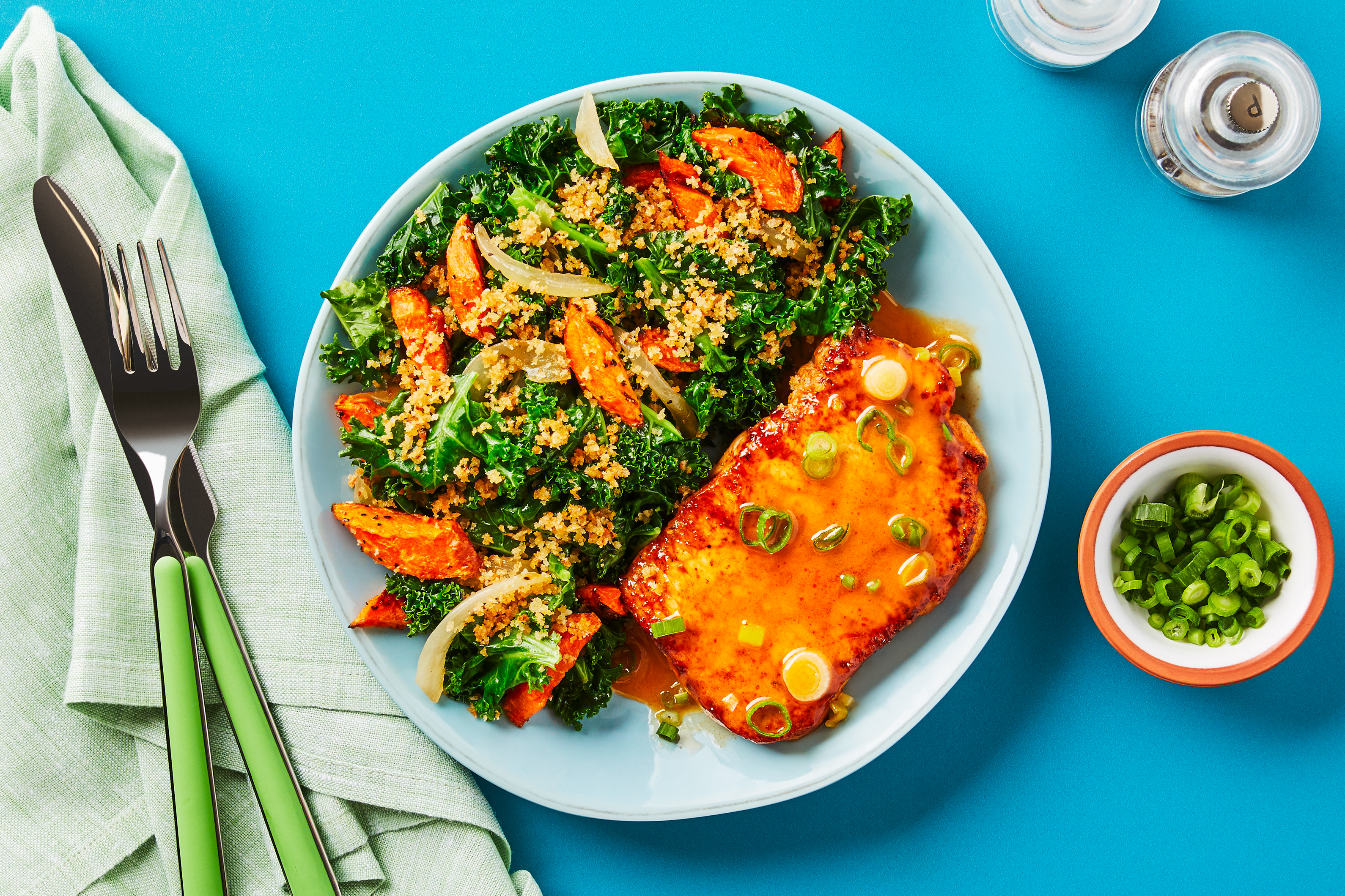 Buffalo Honey Pork Chops