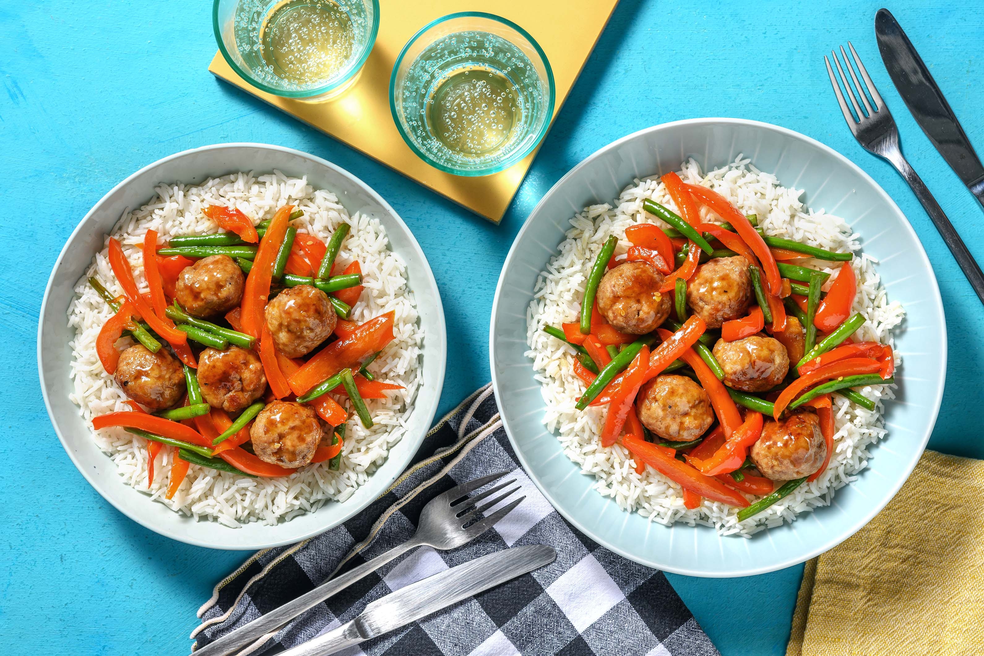 Bulgogi Glazed Pork Meatballs