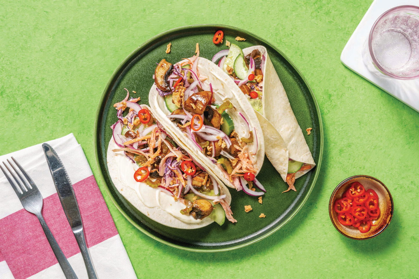 Bulgogi Mushroom Tacos