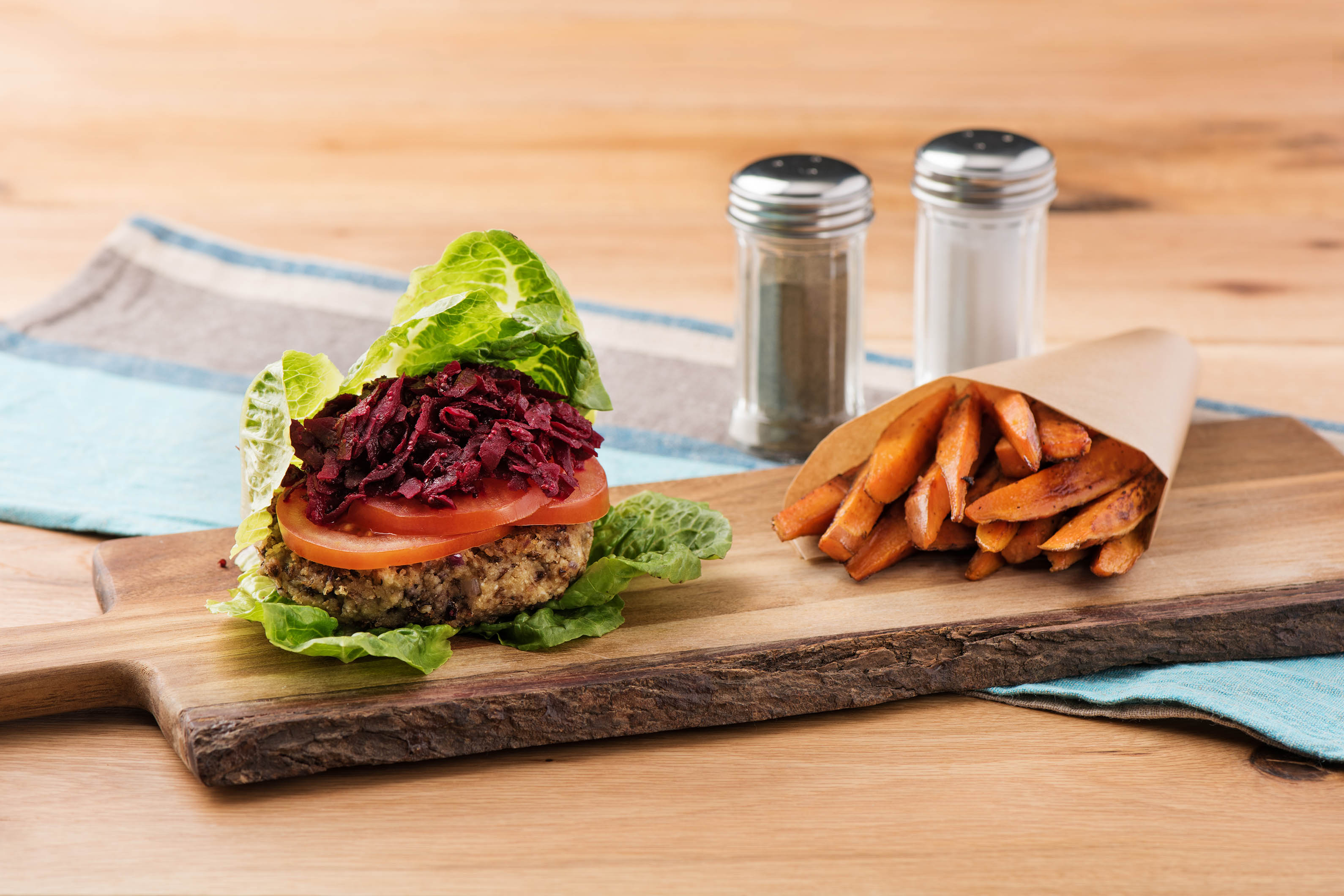 Bunless Lentil Burger