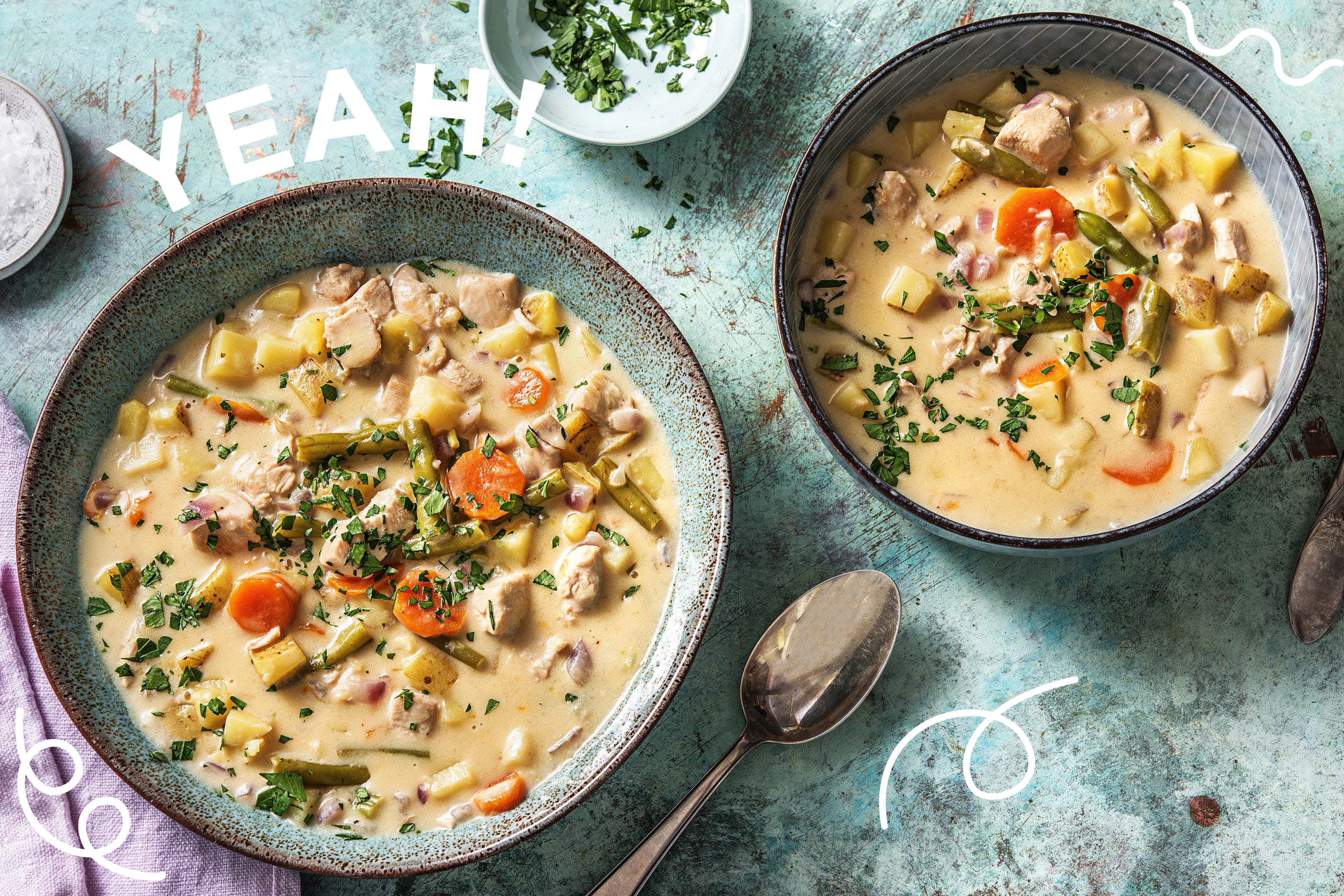 Bunter Hähncheneintopf mit Karotte