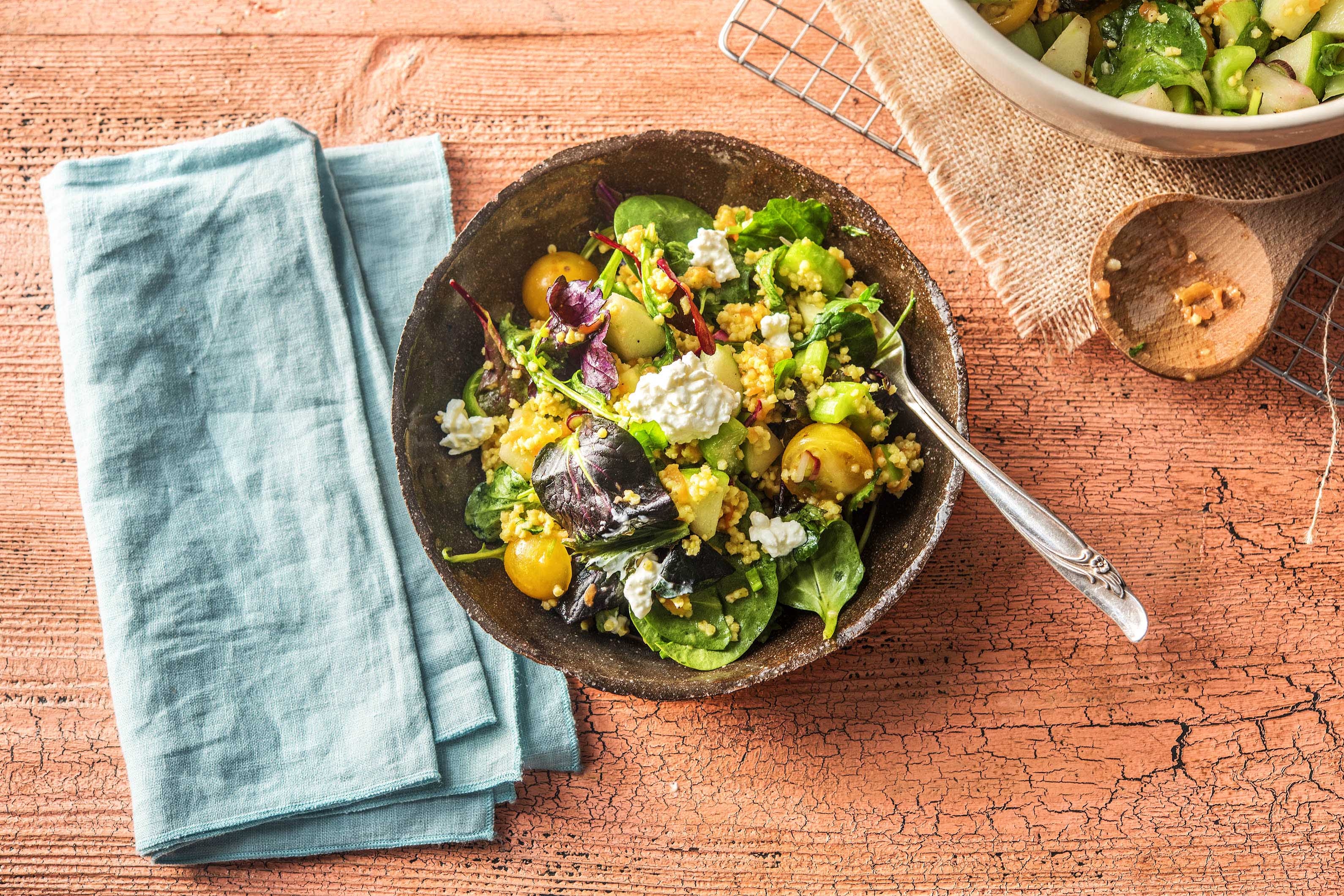 Buntes Hirse-Taboulé