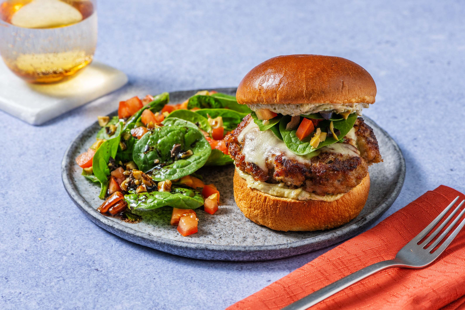 Beyond Meat® Pesto Cheeseburger