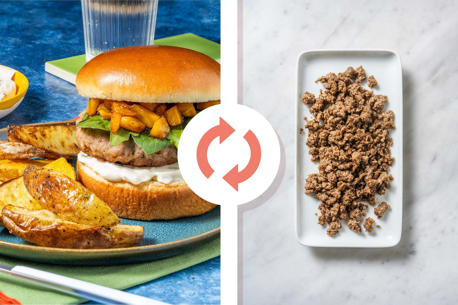 Hawaiian-Inspired Beef Burgers