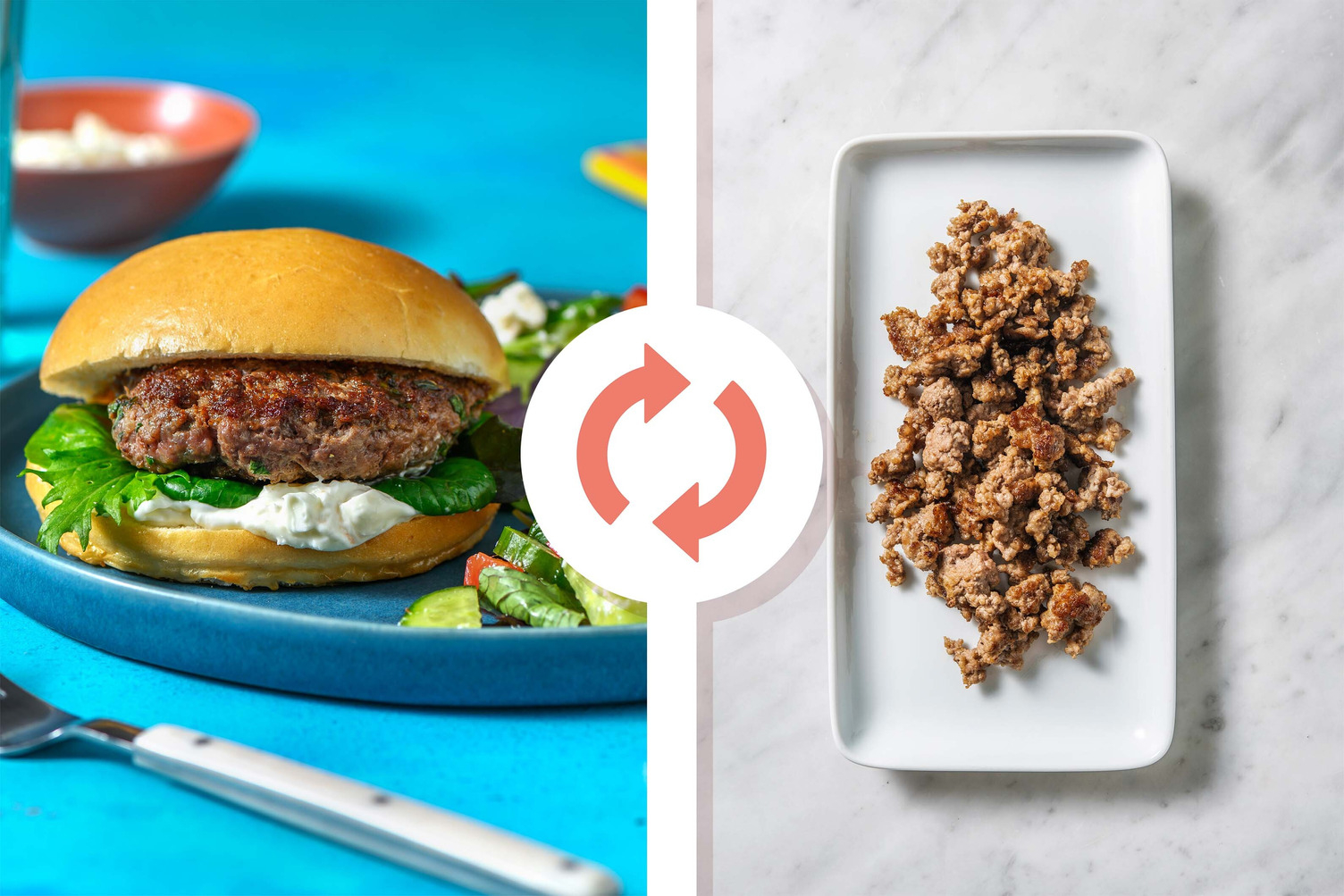 Burgers de dinde façon méditerranéenne