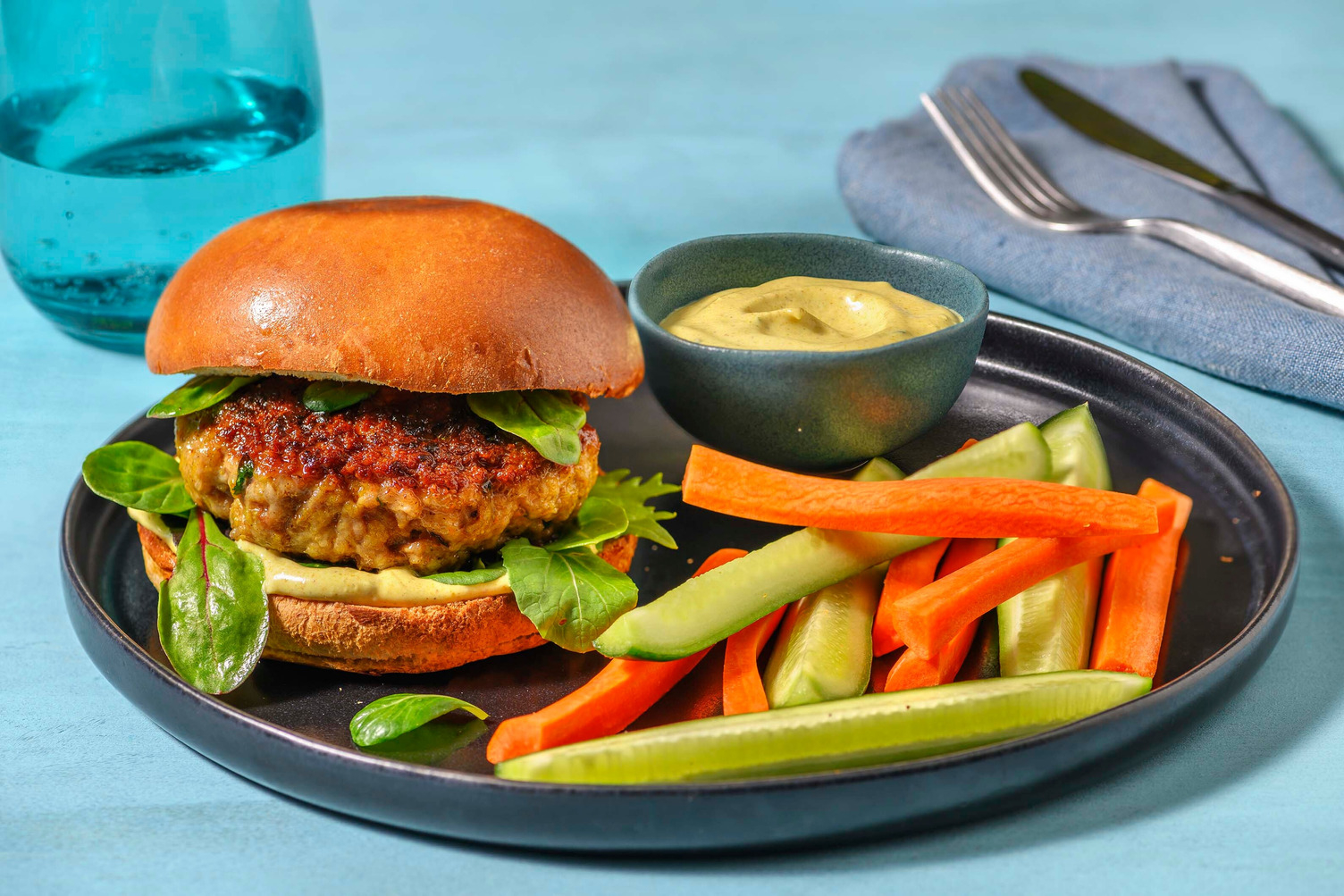 Indian Spiced Pork Burgers