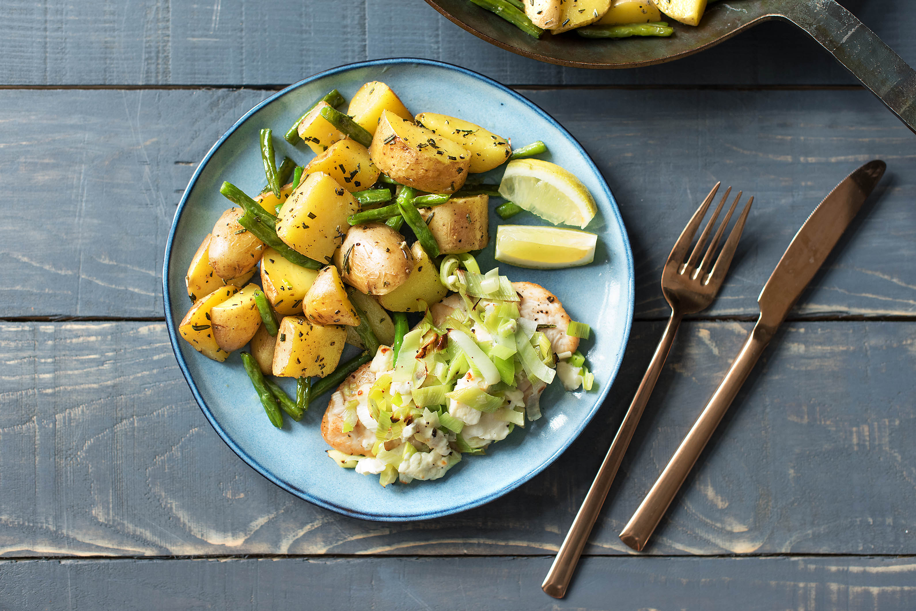 Leek & Fetta Topped Chicken