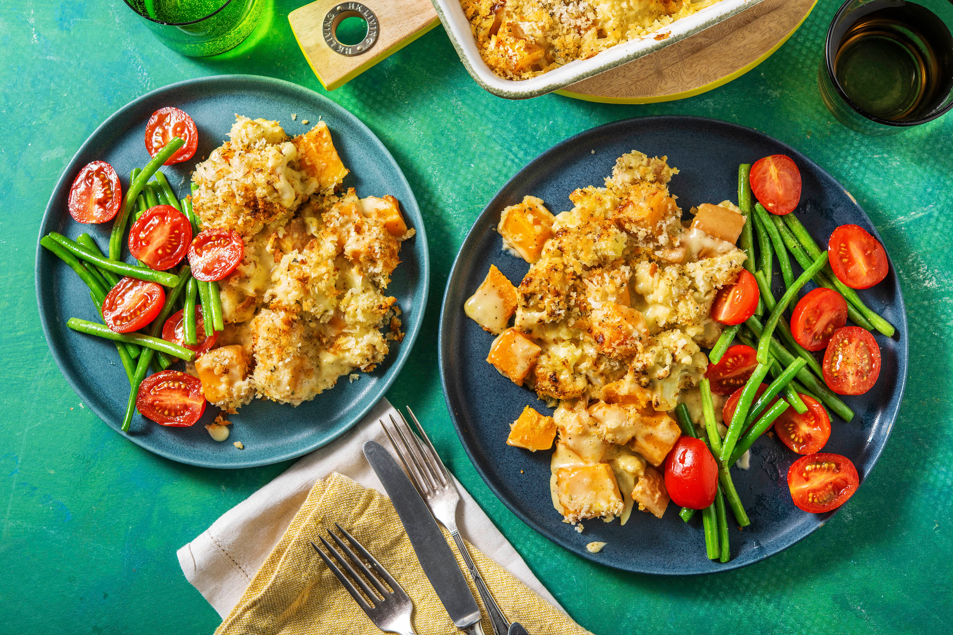 Butternut Squash & Cauliflower Gratin