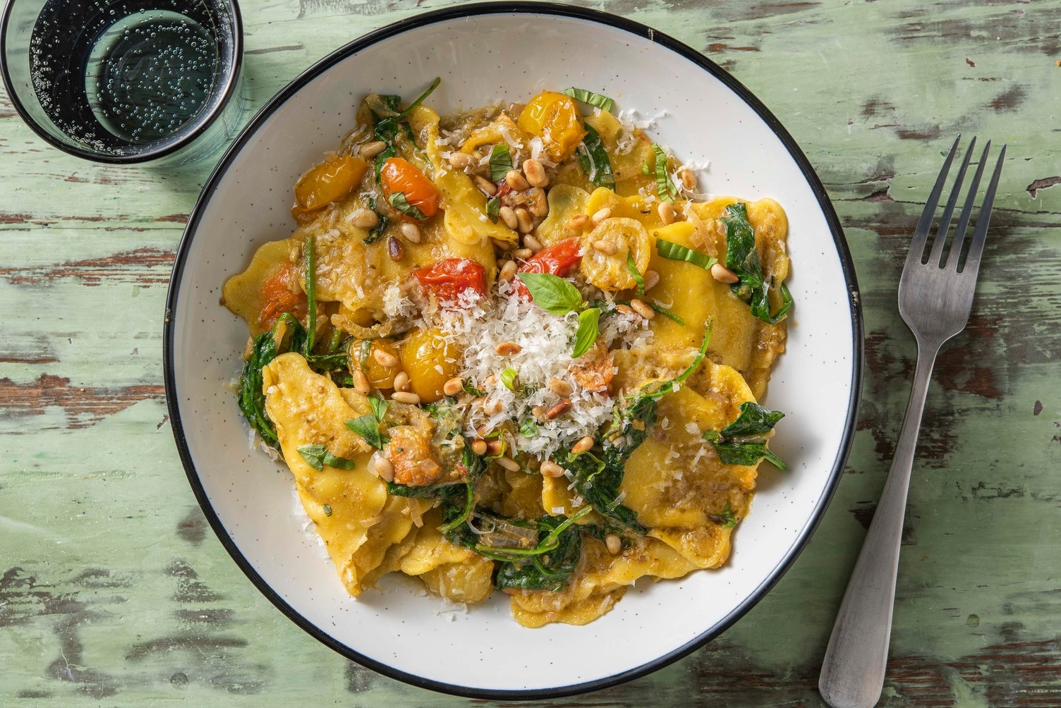 Pâtes farcies à la courge musquée