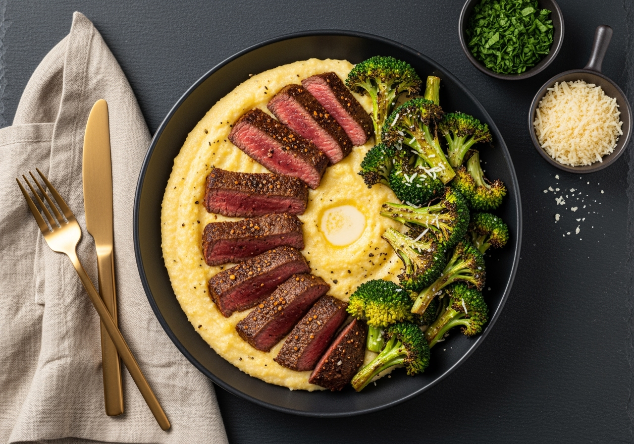Tuscan Heat Steak & Parmesan Polenta