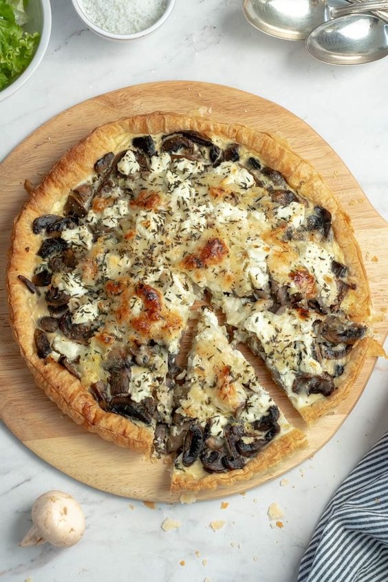 Taleggio funghi tarte