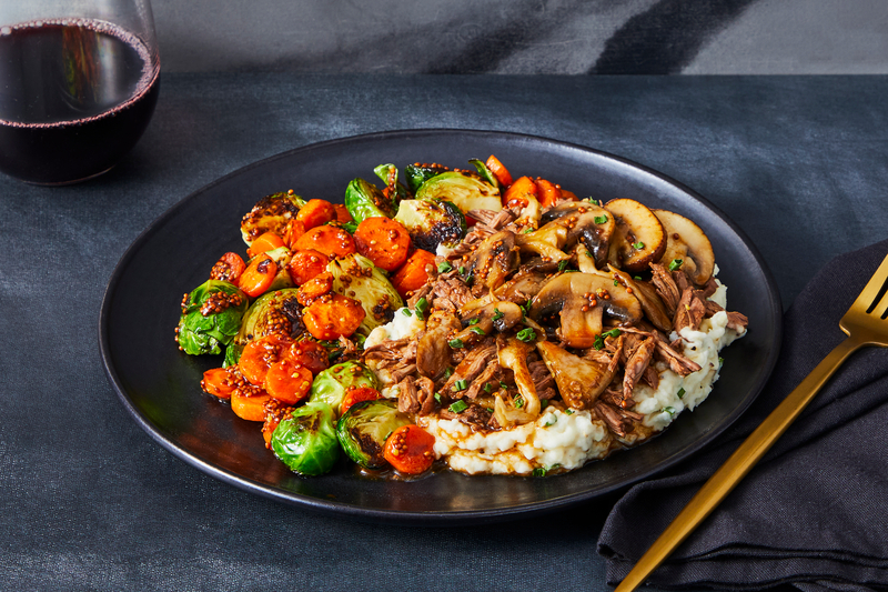 Pot Roast Au Jus with Buttery Mushrooms