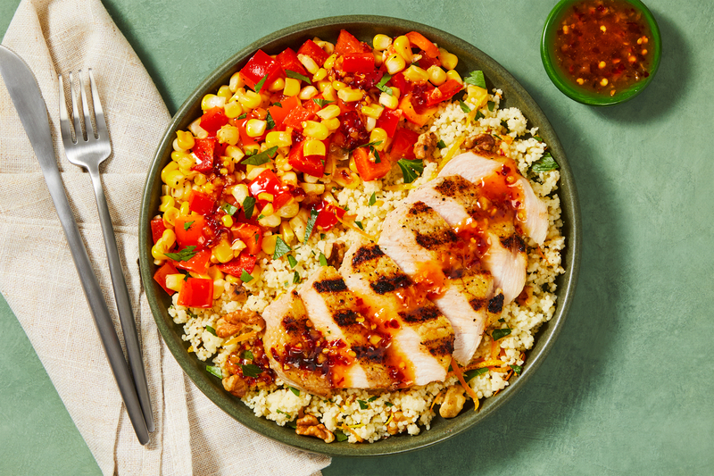 Grilled Pork Chops with Orange-Hot Honey Sauce