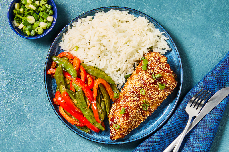 Sticky Hoisin-Glazed Sea Bass