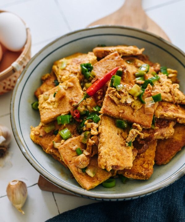 Pan-Fried Tofu and Eggs