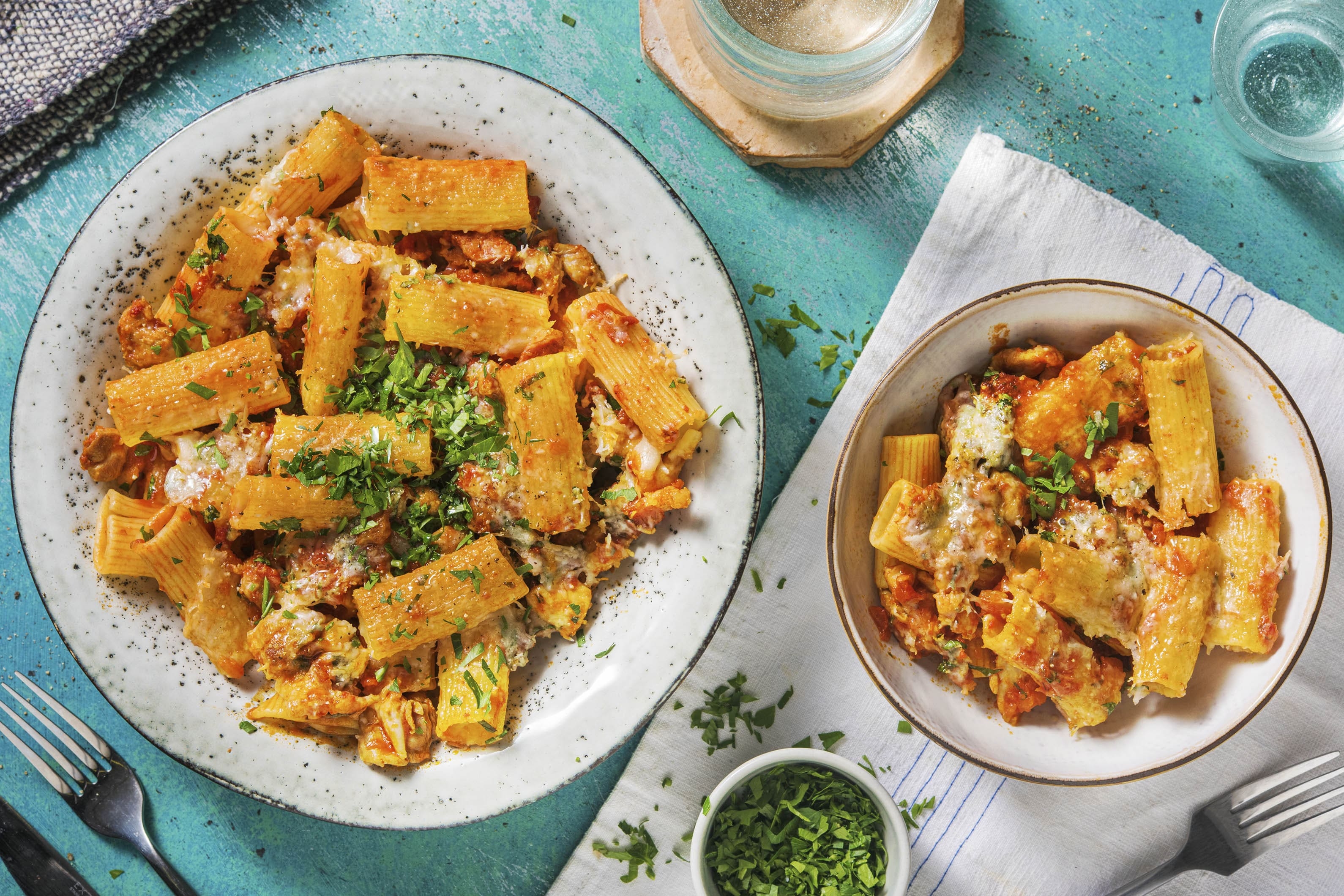 Cajun Chicken, Bacon and Tomato Pasta