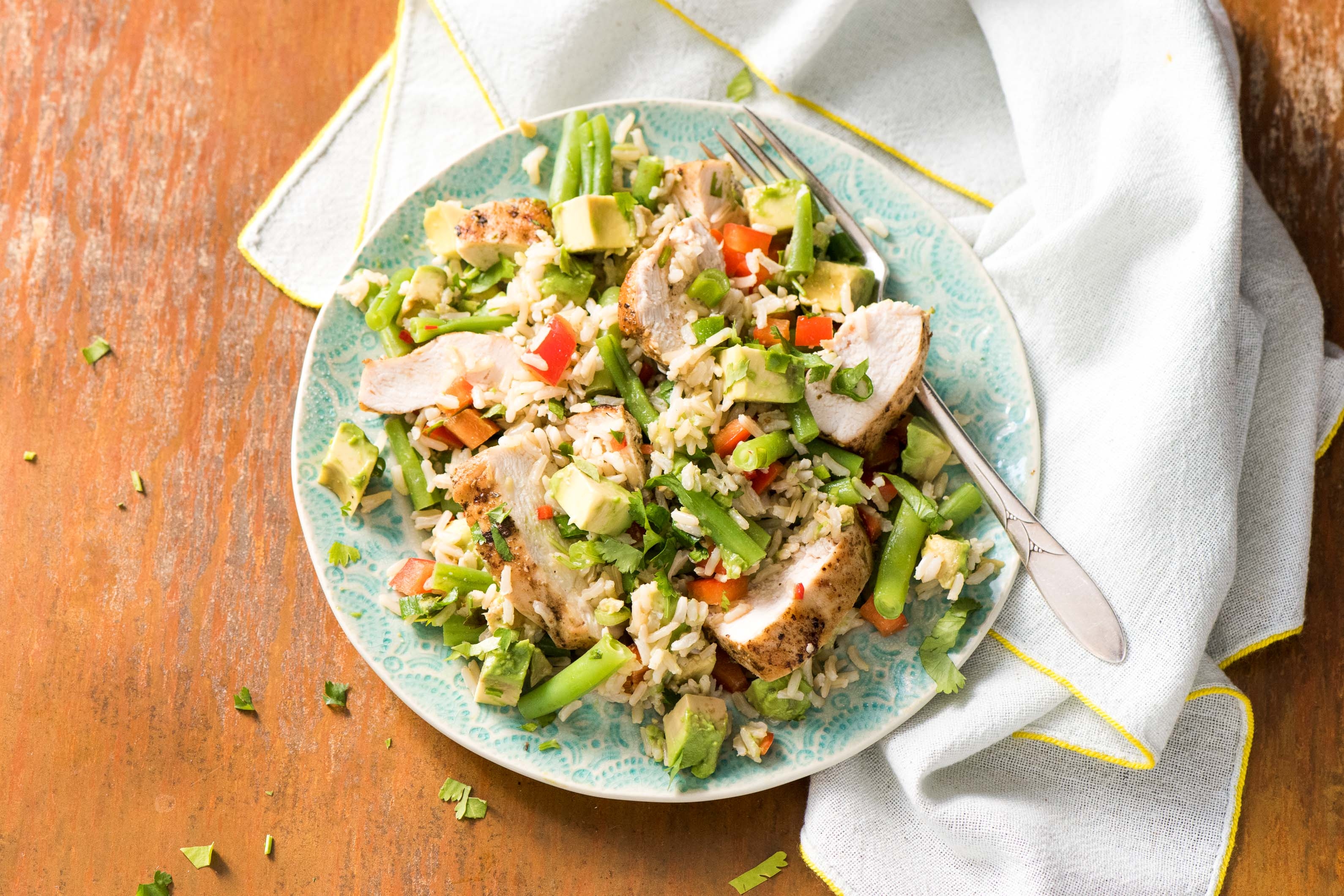 Cajun Chicken & Brown Rice Salad