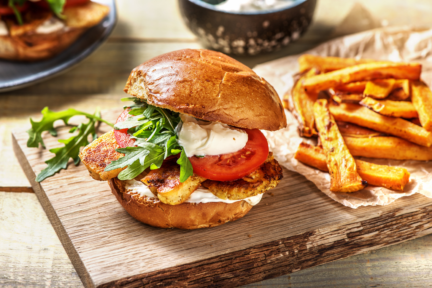 Cajun Halloumi Burgers